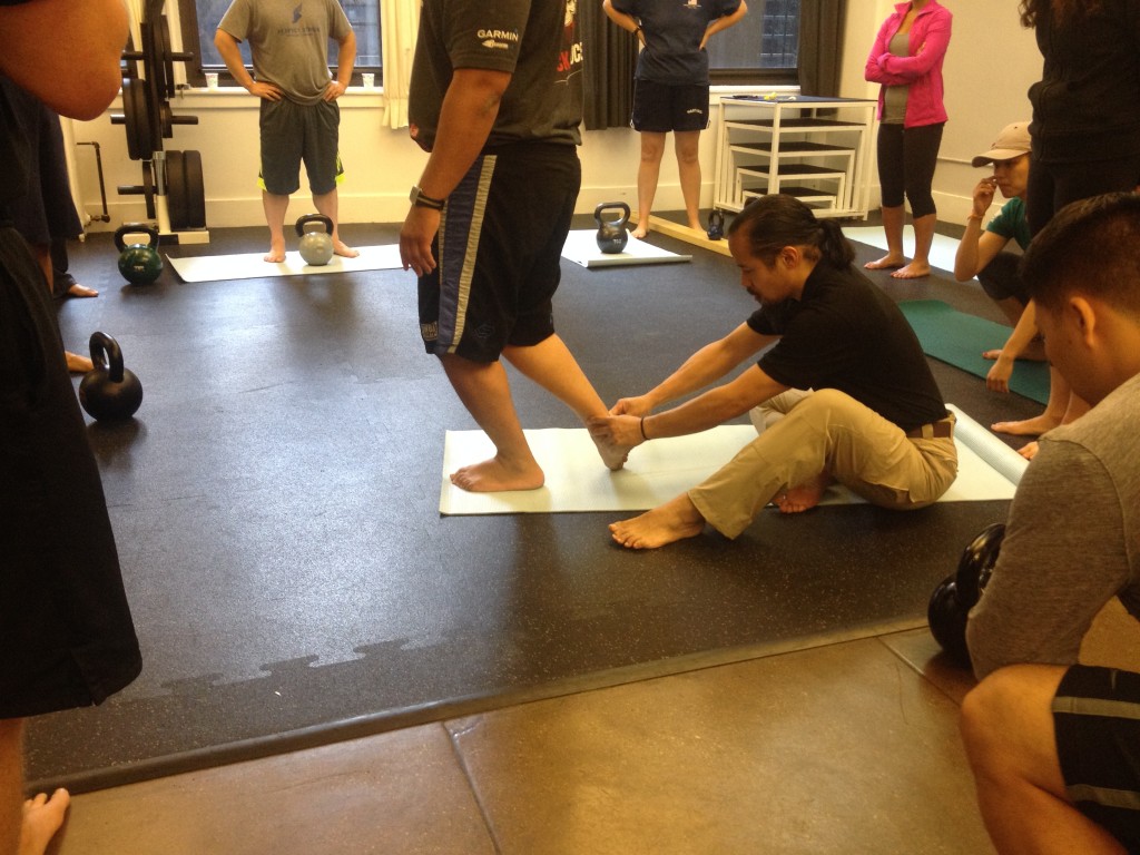 Use tactile cues to increase proprioception and ensure speed and excursion of movement